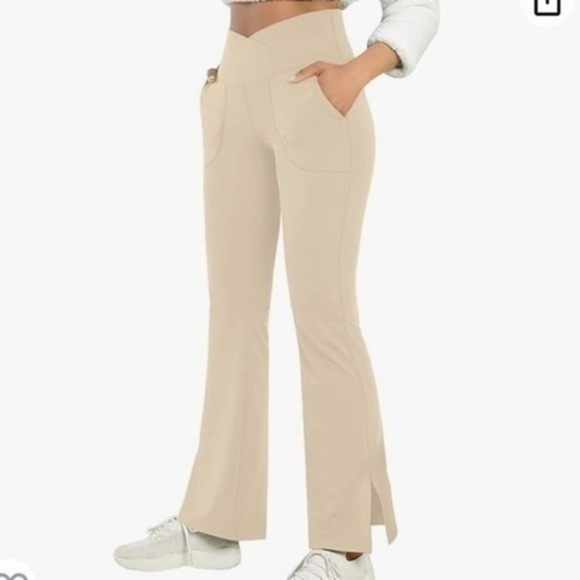 Women High Waist Bootcut Yoga Pants size large - Picture 1 of 9